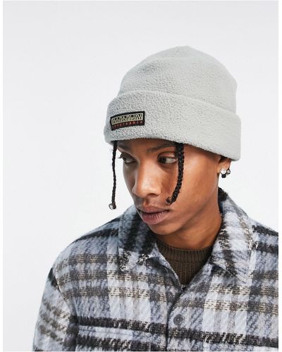 Napapijri F-rock Box Logo Beanie - Grey