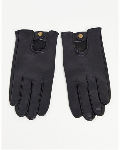 ASOS Leren Handschoenen - Zwart