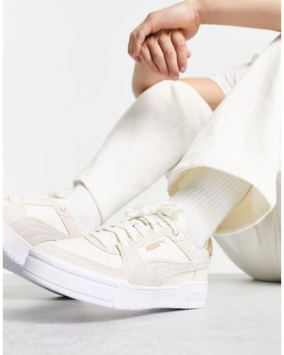 PUMA – ca pro – sneaker aus wildleder - Weiß