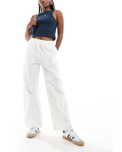 River Island Palazzo Pull On Trousers - White