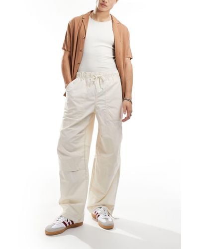 Dickies Fisherville Parachute Trousers - White