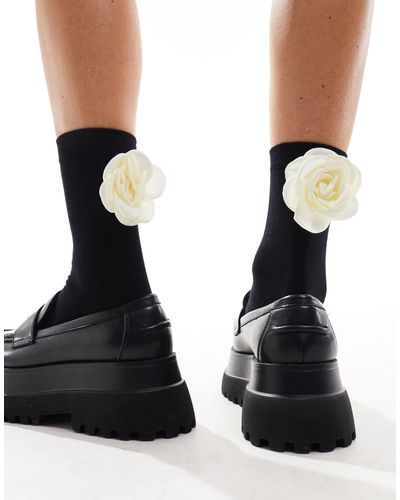 & Other Stories Socks With Corsage - Black