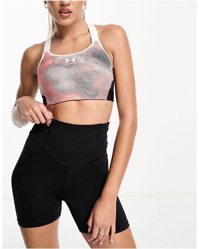 Under Armour Hg Armour High Support Printed Sports Bra - Black