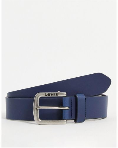 Levi's Seine - ceinture en cuir - bleu marine
