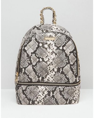 ALDO Faux Snake Backpack With Zip Around Pocket - Multicolour