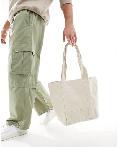 ASOS Tote bag oversize en coton épais - écru - Blanc