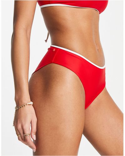 Volcom X coco ho - slip bikini succinto color mela caramellata - Rosso