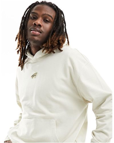 Tommy Hilfiger Relaxed Signature Logo Hoodie - Natural