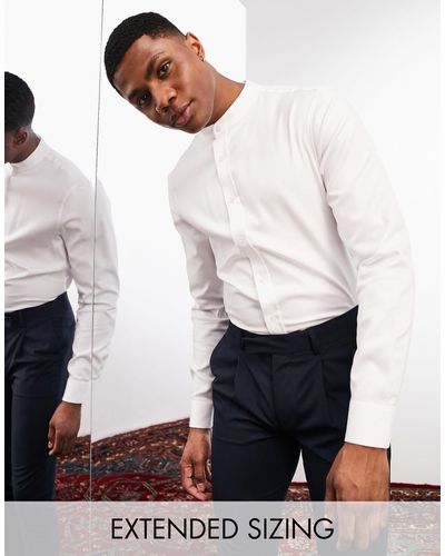 Noak – elegantes, bügelleichtes hemd - Weiß