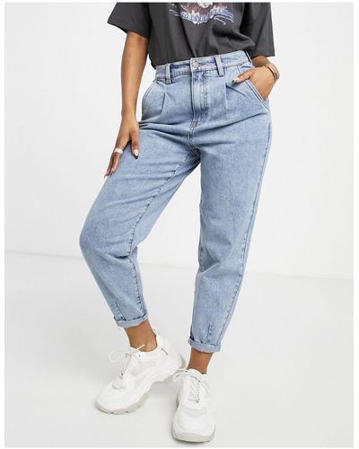 Object Roxanne - Jeans Met Hoge Taille - Blauw