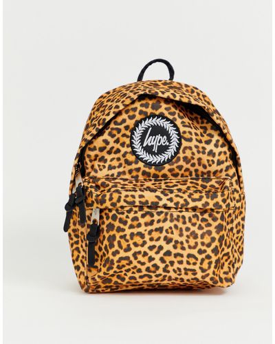 Hype Leopard Print Mini Backpack - Multicolour