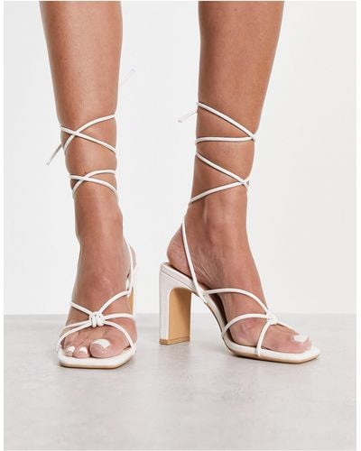 New look clearance white heeled sandals