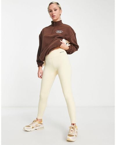 Daisy Street Active - distorted geo - legging à taille haute - beige - Neutre