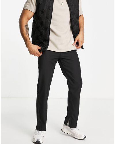 Mennace Pantalon ajusté avec ourlets zippés - Noir