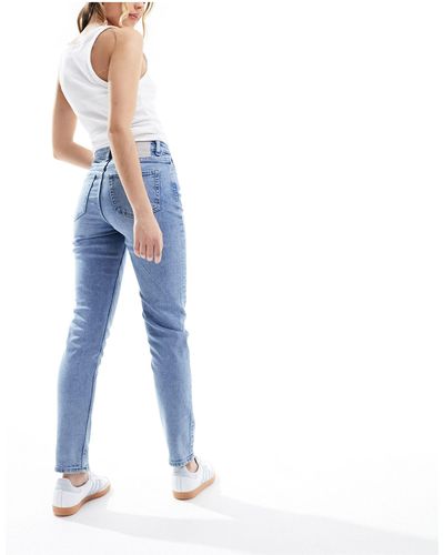 Pieces Bella - jeans affusolati a vita alta chiaro - Blu