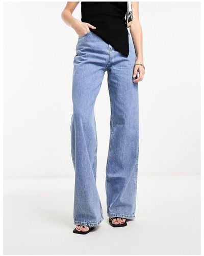 Calvin Klein High Waisted Relaxed Jeans - Blue