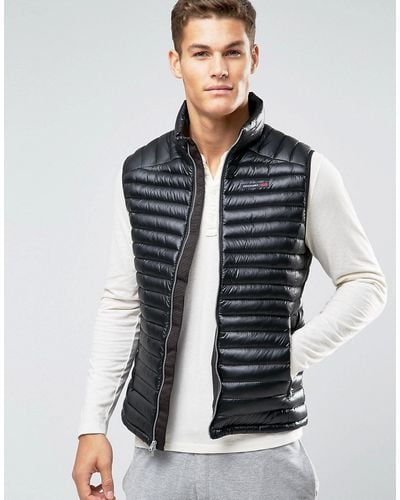 Abercrombie & Fitch Ultra Lightweight Down Gilet In Black