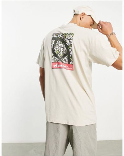Ellesse Camiseta color con estampado trasero ratia - Neutro