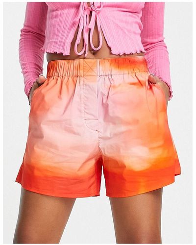 Weekday Sunset Print Shorts - Multicolor