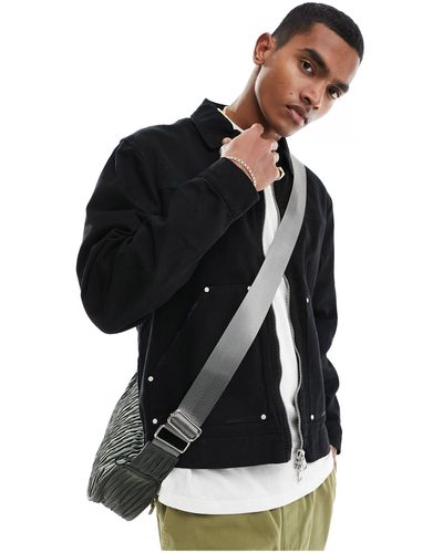 The Couture Club Twill Carpenter Jacket - Black