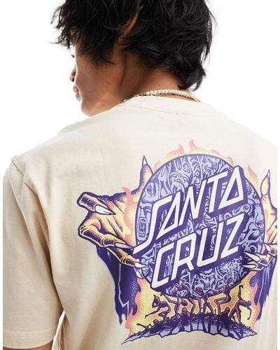 Santa Cruz Firepit Dot Graphic T-shirt - Purple