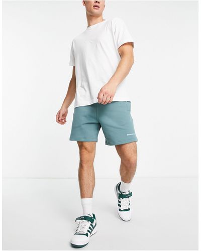 adidas Originals X pharrell williams - premium basics - pantaloncini color smeraldo sfocato - Blu