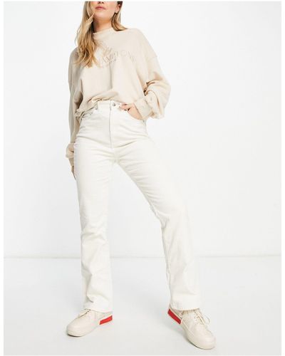 Monki Pantalones - Blanco