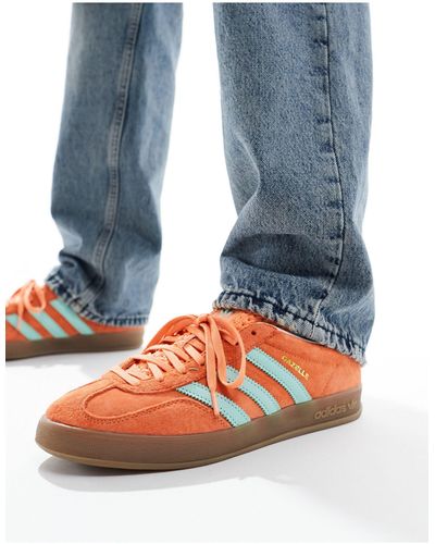 adidas Originals Gazelle indoor - baskets - orange/menthe - Bleu
