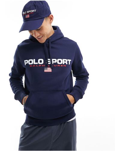 Polo Ralph Lauren – sport capsule – kapuzenpullover - Blau
