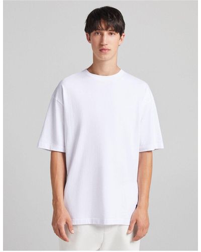 Bershka Oversized T-shirt - White