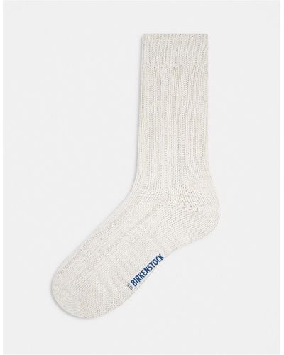 Birkenstock Twist Cotton Mens Socks - White