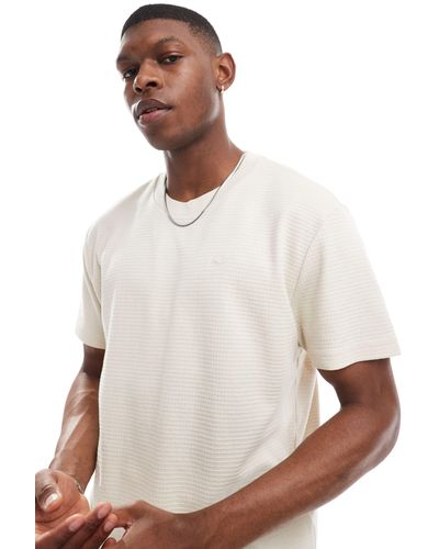 Hollister Camiseta holgada con logo y patrón - Blanco