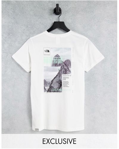 The North Face Collage - t-shirt - Bianco