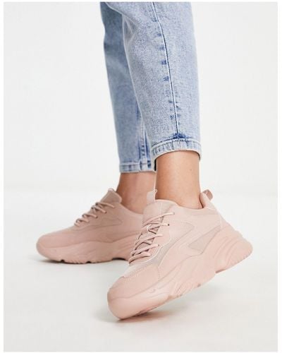 London Rebel Chunky Runner Sneakers - Pink