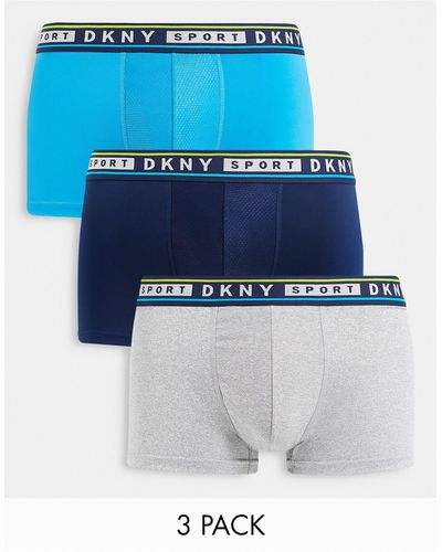 DKNY Palmer 3 Pack Boxers - Blue