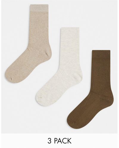 Jack & Jones Set Van 3 Paar Premium Sokken - Wit