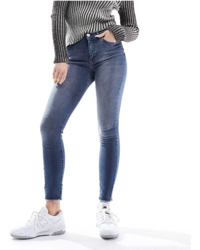ONLY Ankle Length Skinny Jeans - Blue