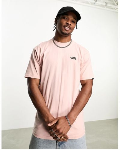 Vans – left chest logo – t-shirt - Pink