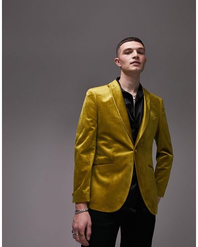 TOPMAN Blazer skinny - Metallizzato