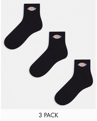 Dickies Valley Grove Mid 3 Pack Socks Multipack - Black