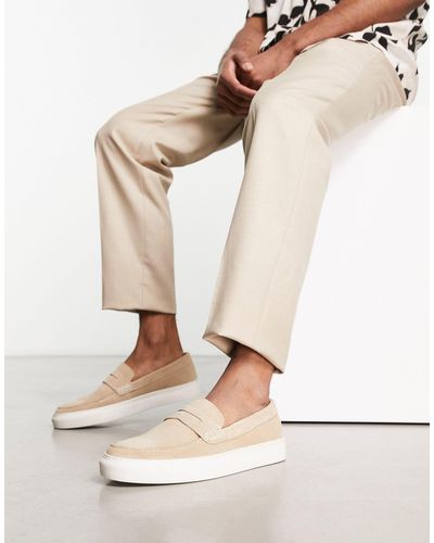 Dune London Sark Loafers - Natural