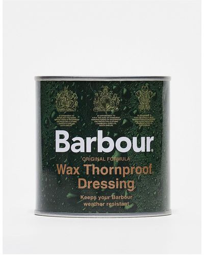 Barbour Wax Thornproof Dressing Tin-multi - Green