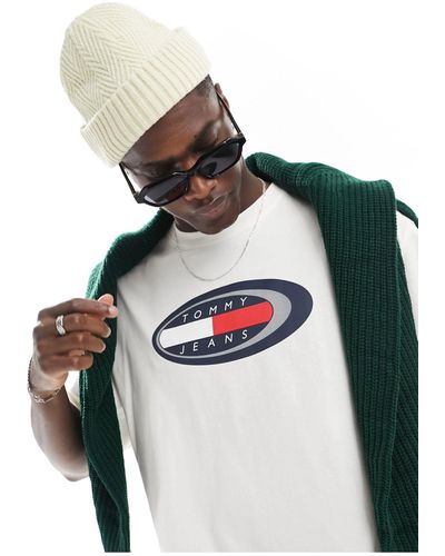 Tommy Hilfiger T-shirt oversize à logo - Multicolore