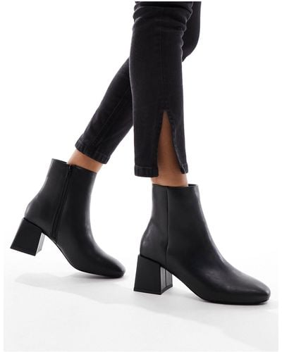 New Look Square Toe Formal Boot - Black
