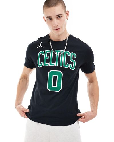 Nike Basketball Nba boston celtics jayson tatum - t-shirt nera con grafica - Blu