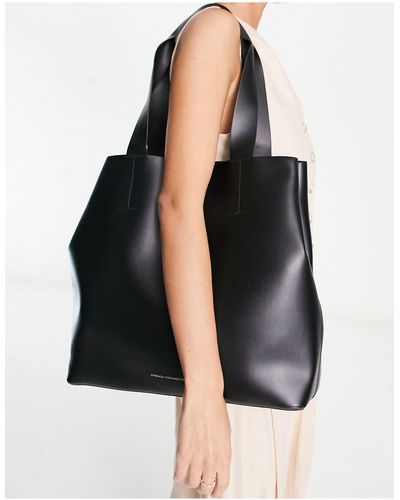 French Connection Structured Tote - Black