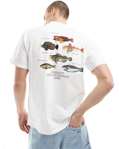 Carhartt Fish Back Print T-shirt - White