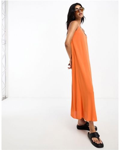 Y.A.S Strappy Maxi Dress - Orange