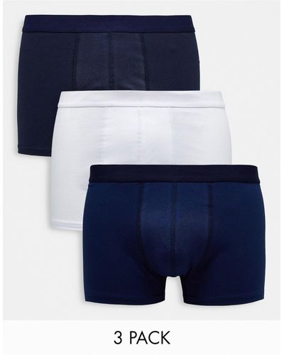 New Look 3 Pack Of Boxers - Blue