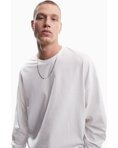 ASOS Oversized Long Sleeve T-shirt - White